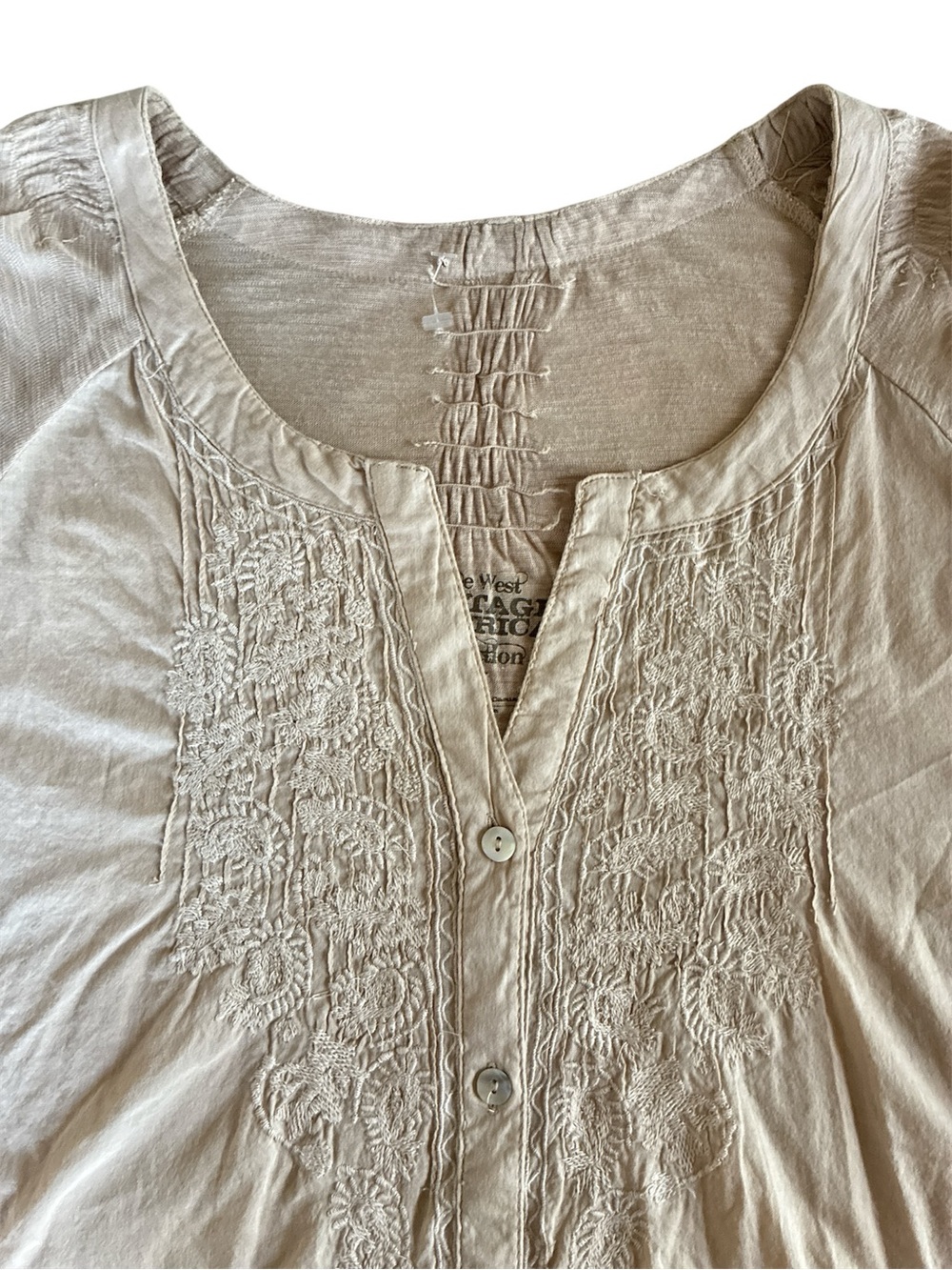 Nine West Light Beige Tee - Picture 5 of 6